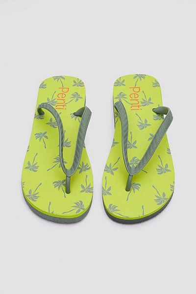 Penti Palm Tree Patterned Slippers Set