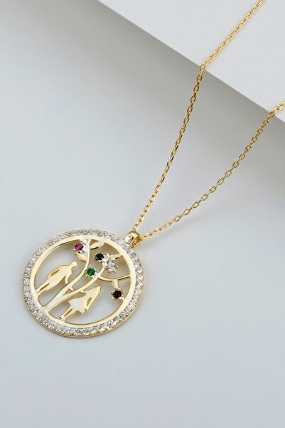 Şimal Silver 925 Ayar Gümüş Gold Aşk Ağacı Kolye