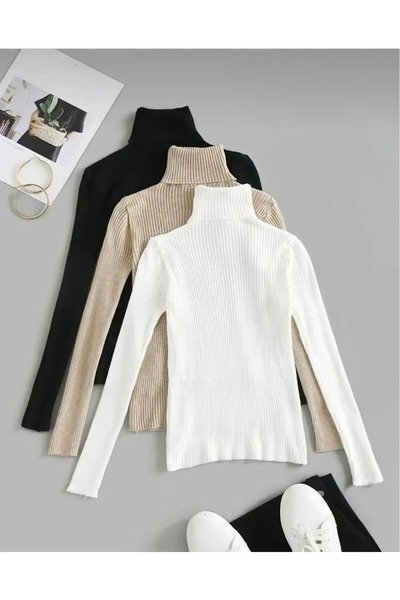 efraim giyim EFRAİM GİYİM 6 штук з коміром (рибальський комір) Казак (чорний ...