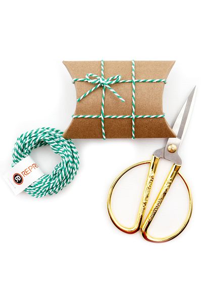 reprodesign Green and White Two-Color Gift Packing Rope (New Year Gift Packing Rope) 10 Meters