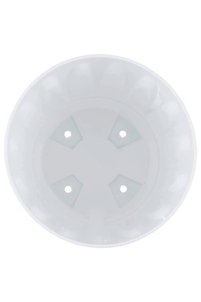 Bliss Papatya Saksı 3 lt Parlak Plastik Kendinden Tabaklı Drenajlı Çiçek Saksısı