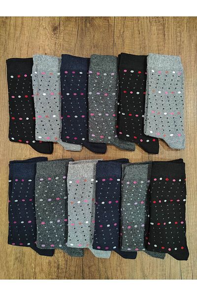 Leement socks Памучни чорапи с шарки, 12 чифта
