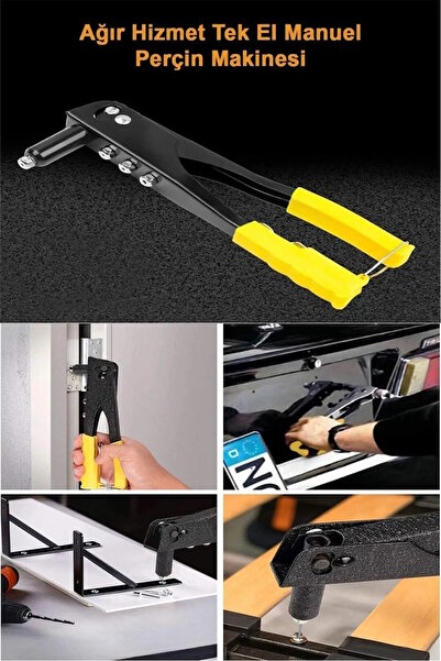 Kenpool Profesyonel Perçin (4 Farklı Uç) Tabancası