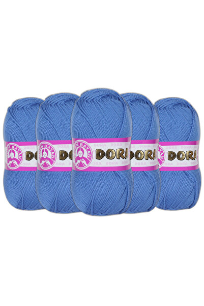 Ören Bayan Ören Dora Patiklik Çoraplık El Örgü İpi (500gr) - 15 Mavi