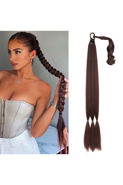 Suzan Peruk Εξαιρετικά μακριά ελαστικά πλεκτά μαλλιά σε στυλ αλογοουράς