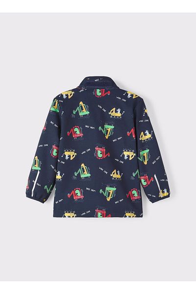 name ıt معطف للأولاد باللون الأزرق الداكن - NMMMALTA05 JACKET WORK ZONE FO
