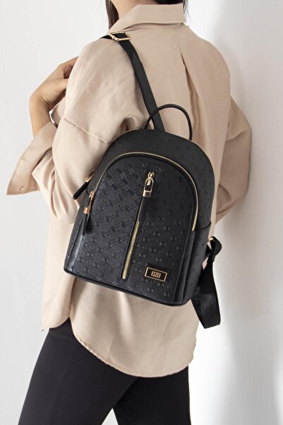 Silver Polo SİLVER POLO KADIN SIRT ÇANTASI 901 M46 38634 SİYAH MAT SİYAH