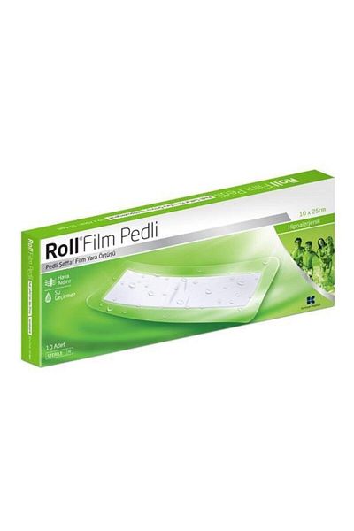 Roll غطاء جرح معقم 10 × 25 سم مع وسادة فيلم قطعة واحدة مقاوم للماء (قطعة واحدة تحت الصندوق)
