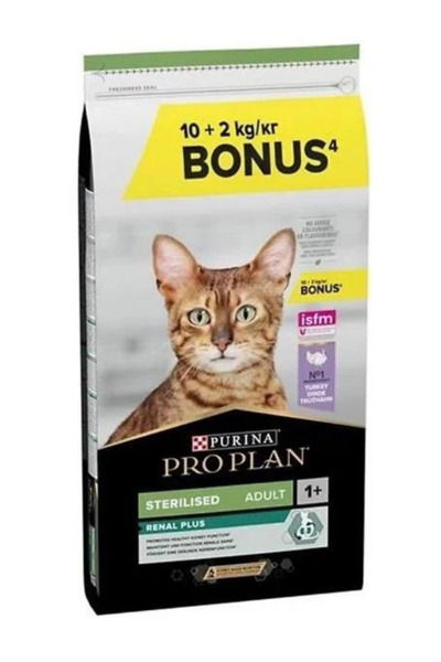 Pro Plan Sterilised Hindili Kısırlaştırılmış Kedi Maması 10 + 2 Kg