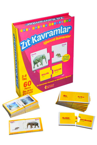 AVDA Zıt Kavramlar PUZZLE TAMAMLAMA KARTLARI