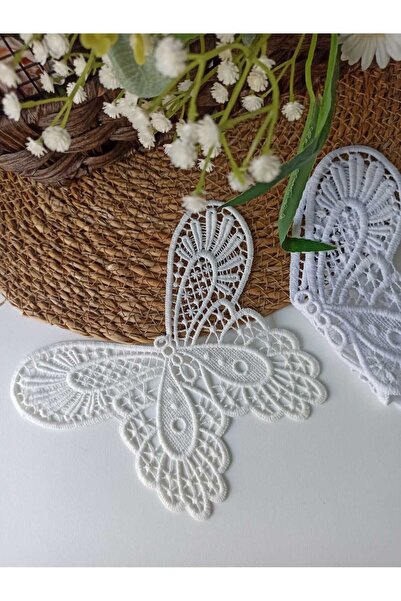 SERİNCE MAT POLYESTER KELEBEK APLİK 19X15 CM-2 ADET