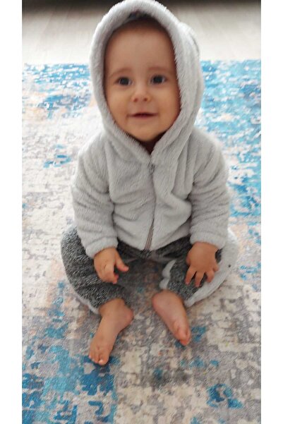 ERENİTY Welsoft Peluş Fermuarlı Kışlık Figürlü Çift Renkli Bebek Uyku Tulumu ...