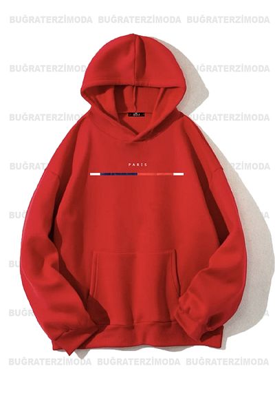 Buğraterzimoda Φούτερ με κουκούλα Paris Unisex Φούτερ με κουκούλα