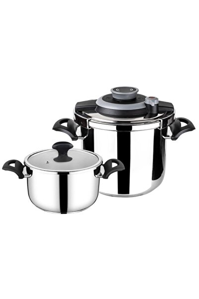 Tantitoni Powercook Siyah Düdüklü Tencere Seti 4+7 Lt