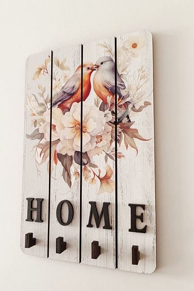 beedene Wooden Decorative Key Hanger - Keychain Table Key Holder