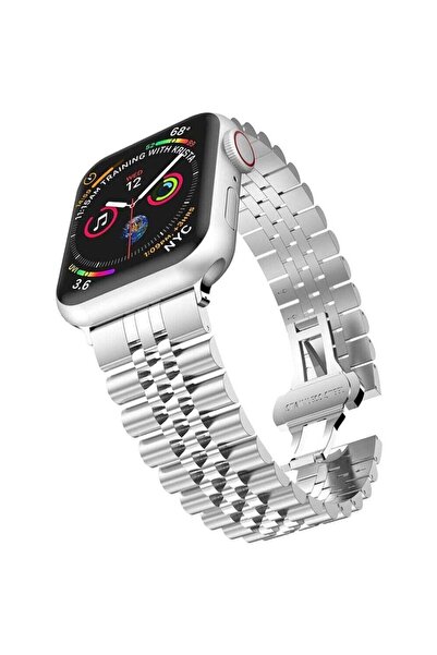 Alstrap Watch 10 46mm 6 7 8 Se Ultra Uyumlu 42 44 45 49mm Paslanmaz Çelik Rol...