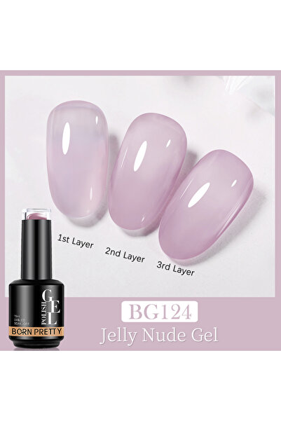 Born Pretty JELLY NUDE GEL 15 ML YARI SAYDAM KALICI OJE