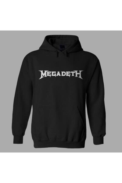 nrage Megadeth Oversize kroj crna majica sa kapuljačom