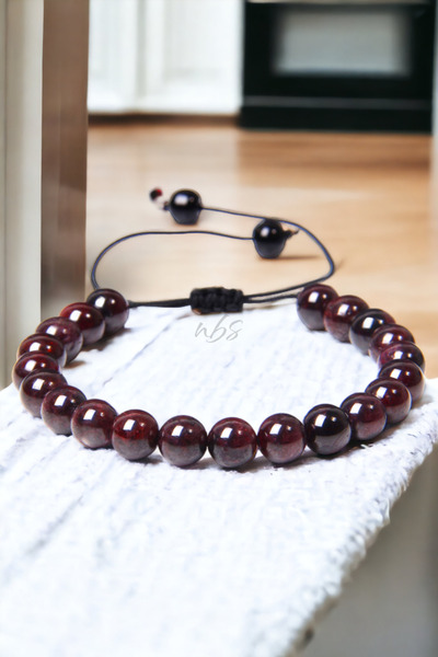 NBS Beautiful Naturel Stones Lal / Garnet Doğal Taş Bileklik ( Tutkuların taş...