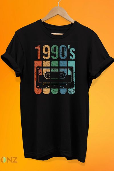 remonz Μπλουζάκι με στάμπα της δεκαετίας του 1990 από 100% βαμβάκι Oversize