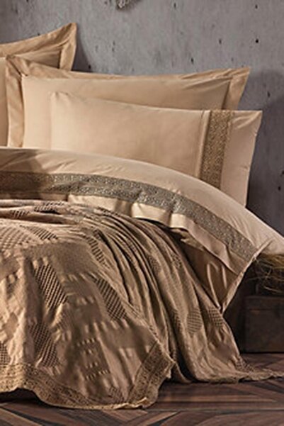 Özdilek Tiara Bridal Set (7 Pieces) - Cappucino