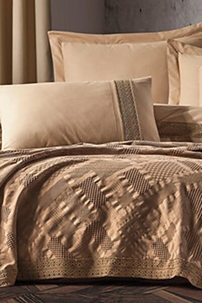 Özdilek Tiara Bridal Set (7 Pieces) - Cappucino