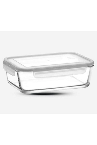 LAV Glass Locked Storage Container 1900cc-new Series Large Rectangular Glass Storage Container