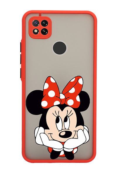 Merwish حافظة حماية لعدسة الكاميرا لهاتف Xiaomi Redmi 9c و10a من مادة TPU السيليكونية باللون الأحمر