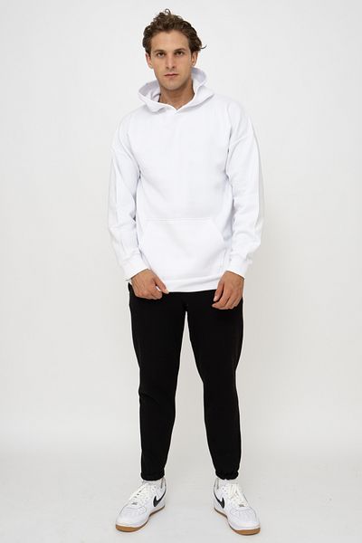 S&A DESIGN Balbazaar Unisex Unprinted 3 Thread Raised Over Size Sweatshirt 3 Pack (White-Black-Grey)