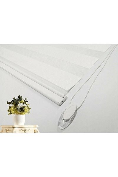 CEYHAN STORE Zebra-White Bamboo Zebra Curtain