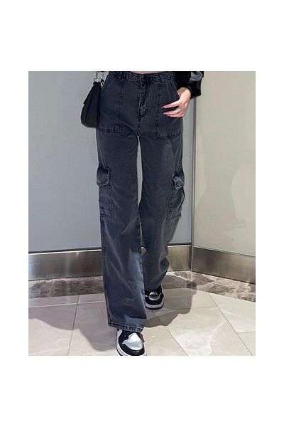 AtegeWear Y2K Γκρι Παντελόνι Cargo