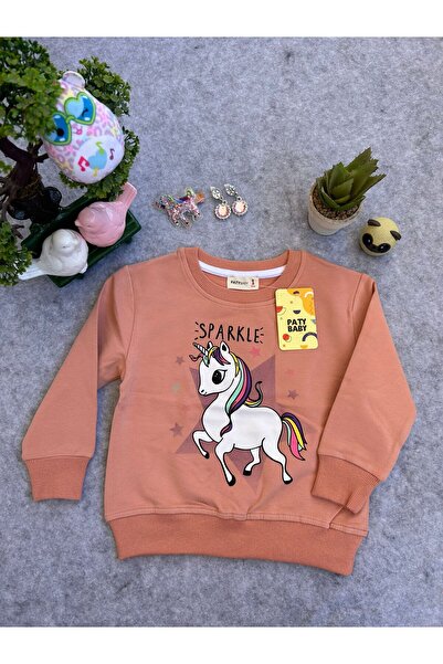 PATYKİDS UNICORN BASKILI KIZ ÇOCUK SWEAT