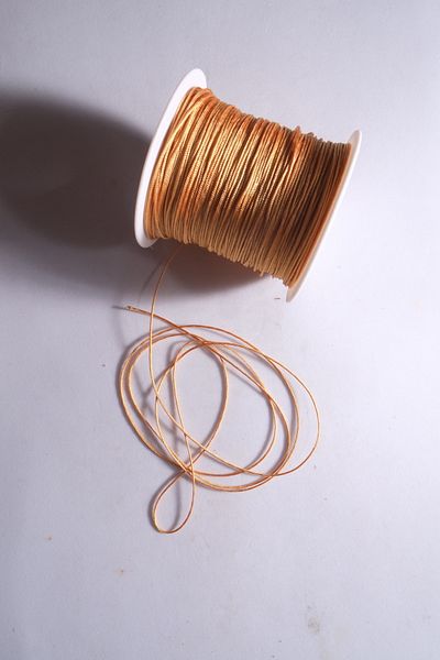 Eskişehir hobi sanat 0.8 Mm 100 Meters Gold Yellow Gold Color Parachute String Macrame Bracelet Necklace Jewelry Design String