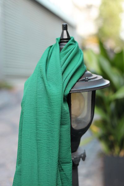 shalby Βαμβακερό Cazz Shawl Hijab Pine Green