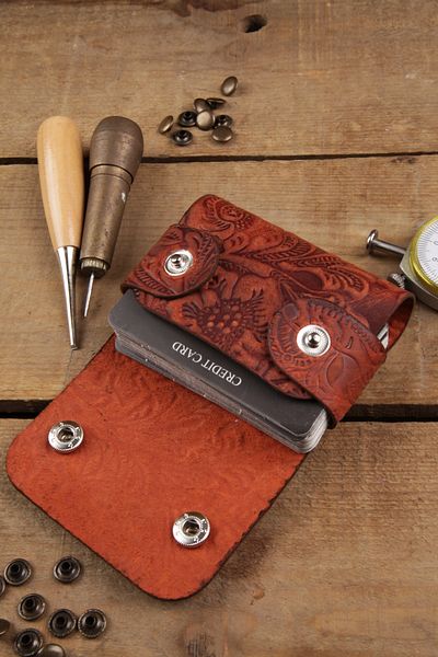 New Coast Leather 1900's Γνήσιο & Πραγματικό Δερμάτινο Χειροποίητο Ανδρικό Πλακάκι Κάρτας