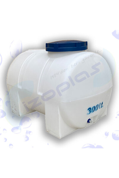 İZOPLAS 300 Litre Polietilen Su Deposu (YATAY - BEYAZ RENK)
