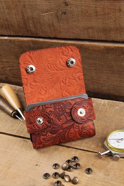New Coast Leather 1900's Γνήσιο & Πραγματικό Δερμάτινο Χειροποίητο Ανδρικό Πλακάκι Κάρτας