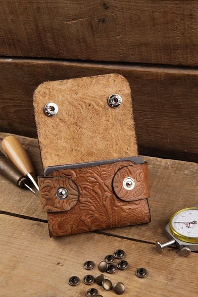 New Coast Leather 1900's Γνήσιο & Πραγματικό Δερμάτινο Χειροποίητο Ανδρικό Καρτοθήκη Tan