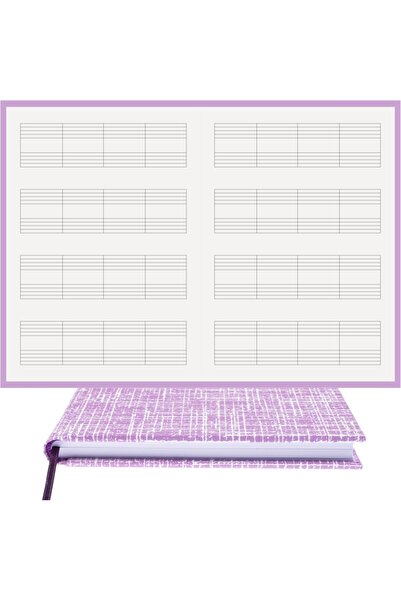 BİDEFTER مفكرة بيانو (بدون مفتاح) 100% صناعة يدوية، خياطة يدوية (خياطة خيط) م...