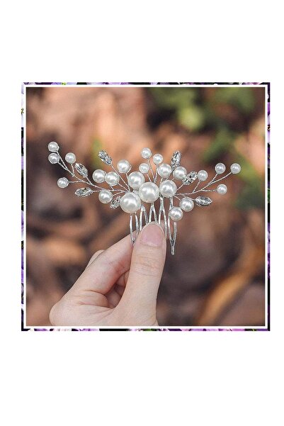 BBA TULLE STORE accesorii de păr de nuntă cu perle lucrate manual cu pieptene...