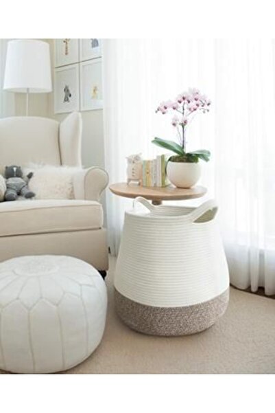 karelim home منظم ديكور متعدد الأغراض من حبل الجوت إكرو 30x30