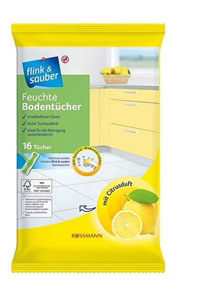 Flink Sauber Flink & Sauber Wet Floor Cloth Citrus Scented,