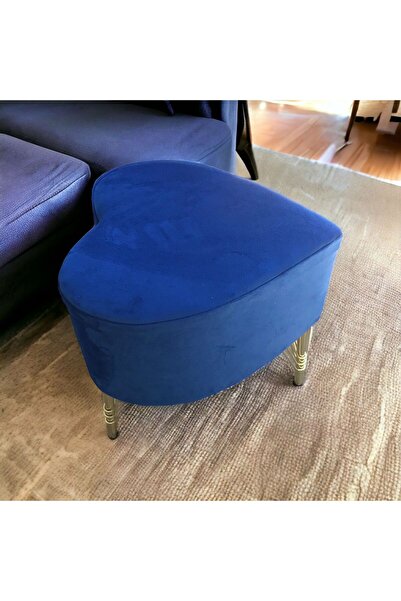ne-sil home furniture Kalpli Puf Oturma Pufu Bench Puf Kalp Şeklinde Ayaklı Puf Ayak Dayama Pufu