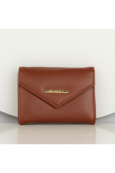 My Valice Women's Leather Wallet and Card Holder 1621 Tan