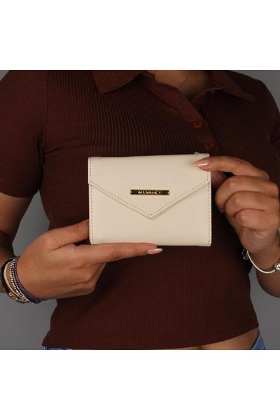 My Valice Women's Leather Wallet and Card Holder 1621 Beige