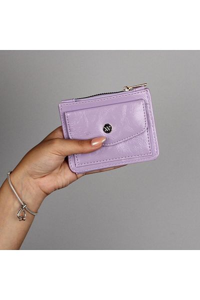 My Valice Women's Leather Wallet and Card Holder 1619 Lilac