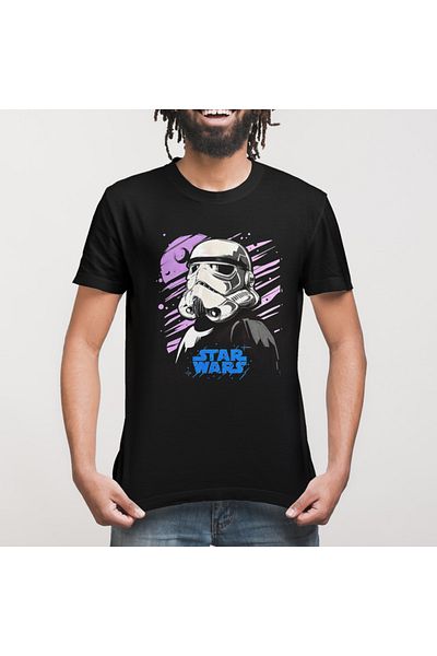 Built By Crazy Μπλουζάκι Unisex Star Wars Galaxy Stormtrooper