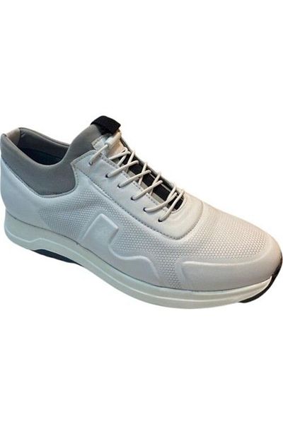 Voyager 5333-1 Λευκά ανδρικά casual δερμάτινα αθλητικά παπούτσια