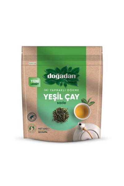 Doğadan İri Yapraklı Dökme Yeşil Çay Sade 60 G ( 1 ADET )