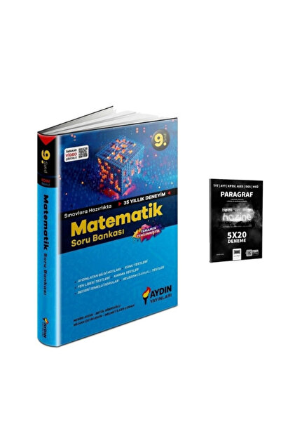 Aydin aydın yayınları 9.sınıf matematik soru bankası ve paragraf deneme